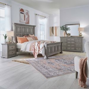 Liberty Furniture - Big Valley Queen Panel Bed, Dresser & Mirror, Night Stand  - 361G-BR-QPBDMN