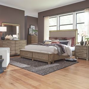 Liberty Furniture - Canyon Road Queen Storage Bed, Dresser & Mirror, Chest, Night Stand  - 876-BR-QSBDMCN