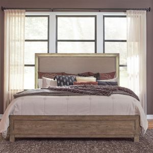 Liberty Furniture - Canyon Road Queen Upholstered Bed  - 876-BR-QUB