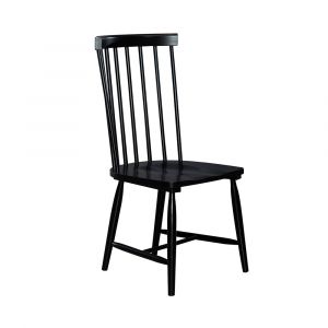 Liberty Furniture - Capeside Cottage Spindle Back Side Chair - Black (RTA) (Set of 2) - 224-C4000S-B