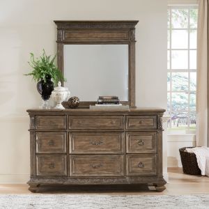 Liberty Furniture - Carlisle Court Dresser & Mirror  - 502-BR-DM