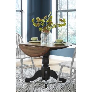 Liberty Furniture - Carolina Crossing Drop Leaf Table - Black - 186B-P4242_186B-T4242