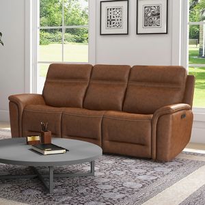 Liberty Furniture - Cooper Sofa P3 & ZG Camel - 7007CM-33P