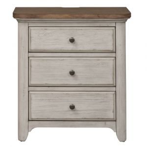Liberty Furniture - Farmhouse Reimagined 3 Drawer Night Stand - 652-BR61
