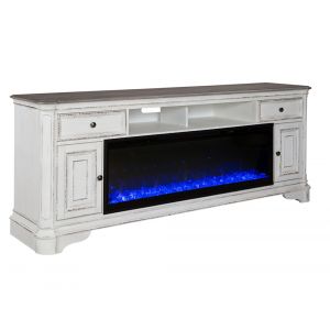 Liberty Furniture - Fireplace TV Consoles 82 Inch Fireplace TV Console - FIRE-244-TV82F