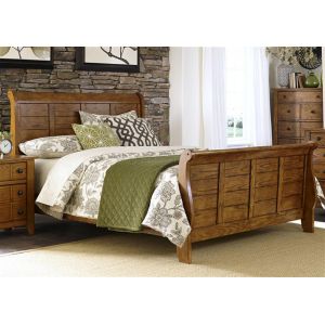 Liberty Furniture - Grandpas Cabin Queen Sleigh Bed - 175-BR-QSL