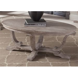 Liberty Furniture - Greystone Mill Oval Cocktail Table - 154-OT1010