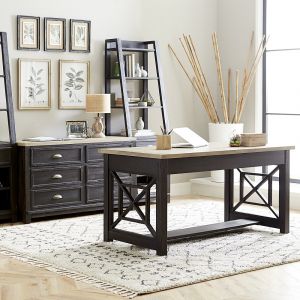 Liberty Furniture - Heatherbrook Complete Desk - 422-HO-CDS