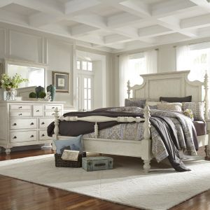 Liberty Furniture - High Country 3 Piece Queen Poster Bed, Chesser & Mirror Set - 697-BR-QPSDM
