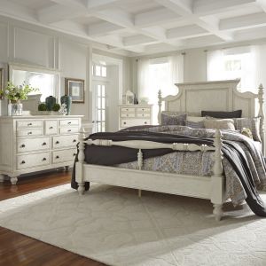 Liberty Furniture - High Country 4 Piece Queen Poster Bed, Chesser & Mirror, Chest Set - 697-BR-QPSDMC
