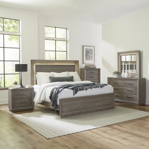 Liberty Furniture - Horizons Queen Panel Bed, Dresser & Mirror, Chest, Night Stand  - 272-BR-QPBDMCN