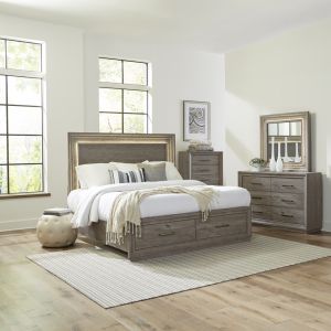 Liberty Furniture - Horizons Queen Storage Bed, Dresser & Mirror, Chest  - 272-BR-QSBDMC