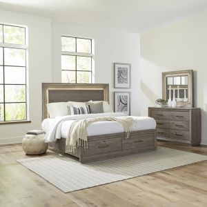 Liberty Furniture - Horizons Queen Storage Bed, Dresser & Mirror  - 272-BR-QSBDM