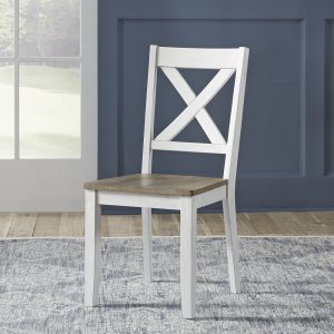 Liberty Furniture - Lakeshore X Back Side Chair- White (Set of 2) - 519WH-C3000S
