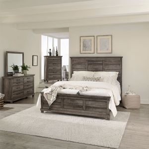 Liberty Furniture - Lakeside Haven Opt King Panel Bed, Dresser & Mirror, Chest  - 903-BR-OKPBDMC