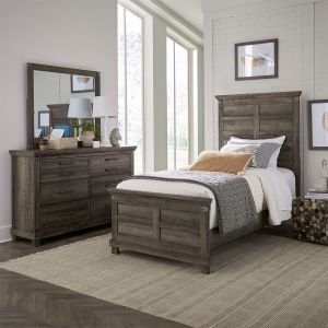 Liberty Furniture - Lakeside Haven Twin Panel Bed, Dresser & Mirror  - 903-BR-TPBDM