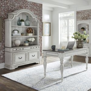 Liberty Furniture - Magnolia Manor 3 Piece Desk & Hutch Set - 244-HOJ-3DH