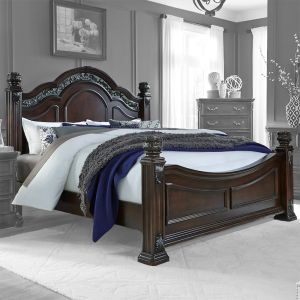 Liberty Furniture - Messina Estates California King Poster Bed  - 737-BR-CPS