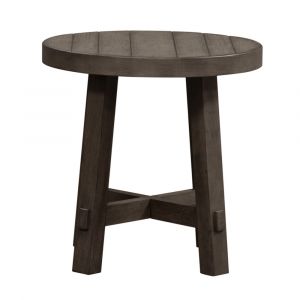 Liberty Furniture - Modern Farmhouse Splay Leg Round End Table - 406-OT1024
