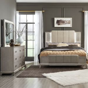 Liberty Furniture - Montage Queen Uph Bed, Dresser & Mirror  - 849-BR-QUBDM