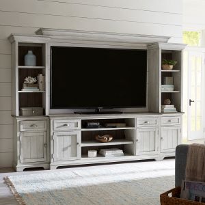 Liberty Furniture - Ocean Isle Entertainment Center with Piers  - 303W-ENTW-ECP