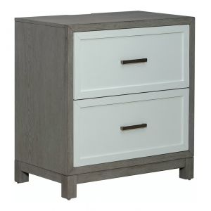 Liberty Furniture - Palmetto Heights 2 Drawer Nightstand w/ Charging Station - 499-BR61