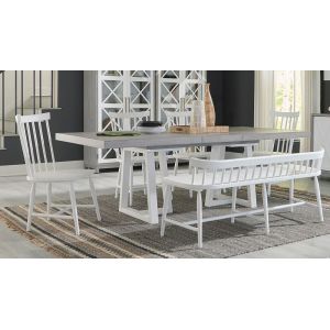 Liberty Furniture - Palmetto Heights Opt 6 Piece Double Pedestal Table Set  - 499-DR-O62PS