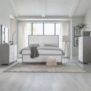 Liberty Furniture - Palmetto Heights Queen Panel Bed, Dresser & Mirror, Chest  - 499-BR-QPBDMC