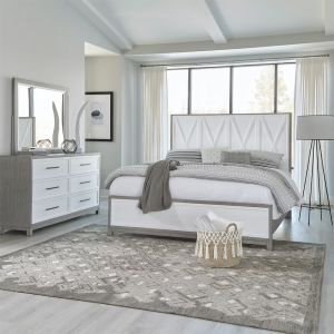 Liberty Furniture - Palmetto Heights Queen Panel Bed, Dresser & Mirror  - 499-BR-QPBDM