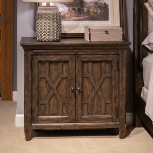 Liberty Furniture - Paradise Valley 2 Door Bedside Chest with Charging Station - 297-BR63