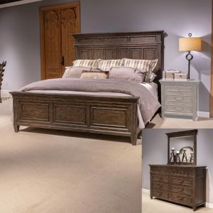 Liberty Furniture - Paradise Valley Queen Panel Bed, Dresser & Mirror  - 297-BR-QPBDM