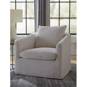 Liberty Furniture - Saxton Uph Swivel Accent Chair Ivory - 712-ACH15-T