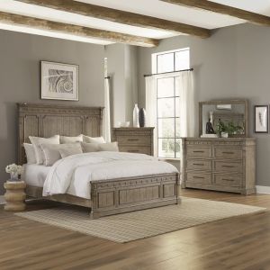 Liberty Furniture - Town & Country Queen Panel Bed, Dresser & Mirror, Chest  - 711-BR-QPBDMC
