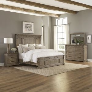 Liberty Furniture - Town & Country Queen Panel Bed, Dresser & Mirror, NS  - 711-BR-QPBDMN