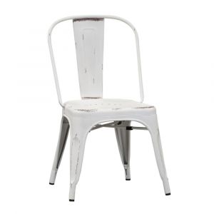 Liberty Furniture - Vintage Series Bow Back Side Chair - Antique White (Set of 2) - 179-C3505-AW