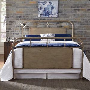 Liberty Furniture - Vintage Series King Metal Bed - Vintage Cream - 179-BR15HFR-W - CLOSEOUT