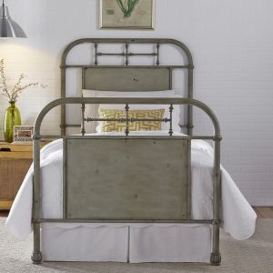 Liberty Furniture - Vintage Series Twin Metal Bed - Green - 179-BR11HFR-G - CLOSEOUT