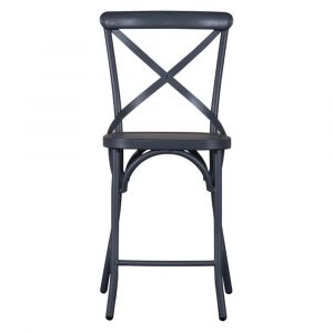 Liberty Furniture - Vintage Series X Back Counter Chair- Navy (Set of 2) - 179-B300524-N