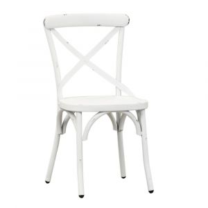 Liberty Furniture - Vintage Series X Back Side Chair - Antique White (Set of 2) - 179-C3005-AW