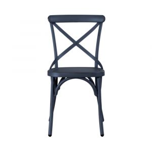 Liberty Furniture - Vintage Series X Back Side Chair- Navy (Set of 2) - 179-C3005-N