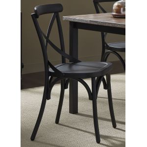 Liberty Furniture - Vintage X Back Side Chair - Black (Set of 2) - 179-C3005-B