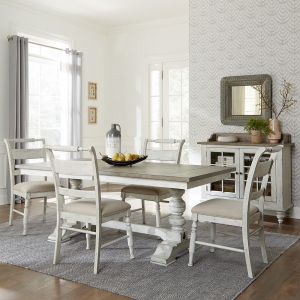 Liberty Furniture - Whitney 5 Piece Trestle Table Set - 661W-CD-5TRS