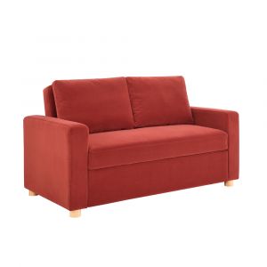 Serta - Anders Convertible Sofa, Cinnamon by Lifestyle Solutions - 112A006CNM