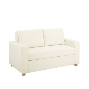 Serta - Anders Convertible Sofa, Ivory by Lifestyle Solutions - 112A006IVO
