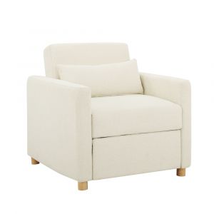 Serta - Anja Convertible Chair, Ivory by Lifestyle Solutions - 111A007IVO