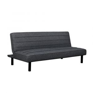Serta - Aurora Convertible Futon, Charcoal by Lifestyle Solutions - 123A020CHR