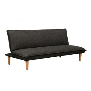 Serta - Emily Convertible Futon, Black by Lifestyle Solutions - 123A021BLK