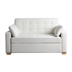 Serta by Lifestyle Solutions - Gentry Full Convertible Loveseat, Oyster - SA-AGS-FS2-OYS