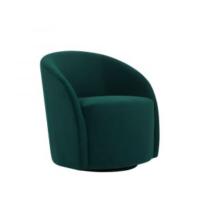 Lifestyle Solutions - Magnus Swivel Accent Chair, Green - 171A002GRN