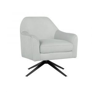 Lifestyle Solutions - Oskar Swivel Accent Chair, Light Grey - 171A004LTG